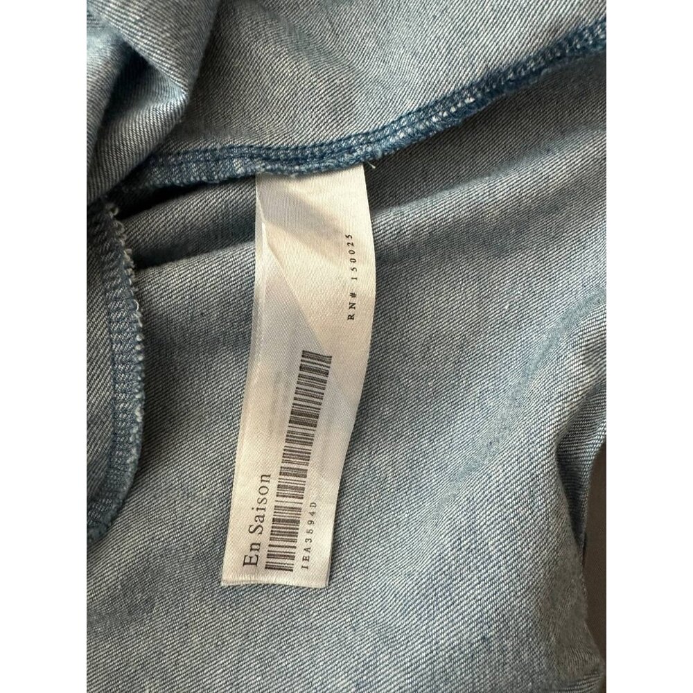 EN SAISON Tara Chambray Mini Babydoll Dress Size S - Picture 5 of 8